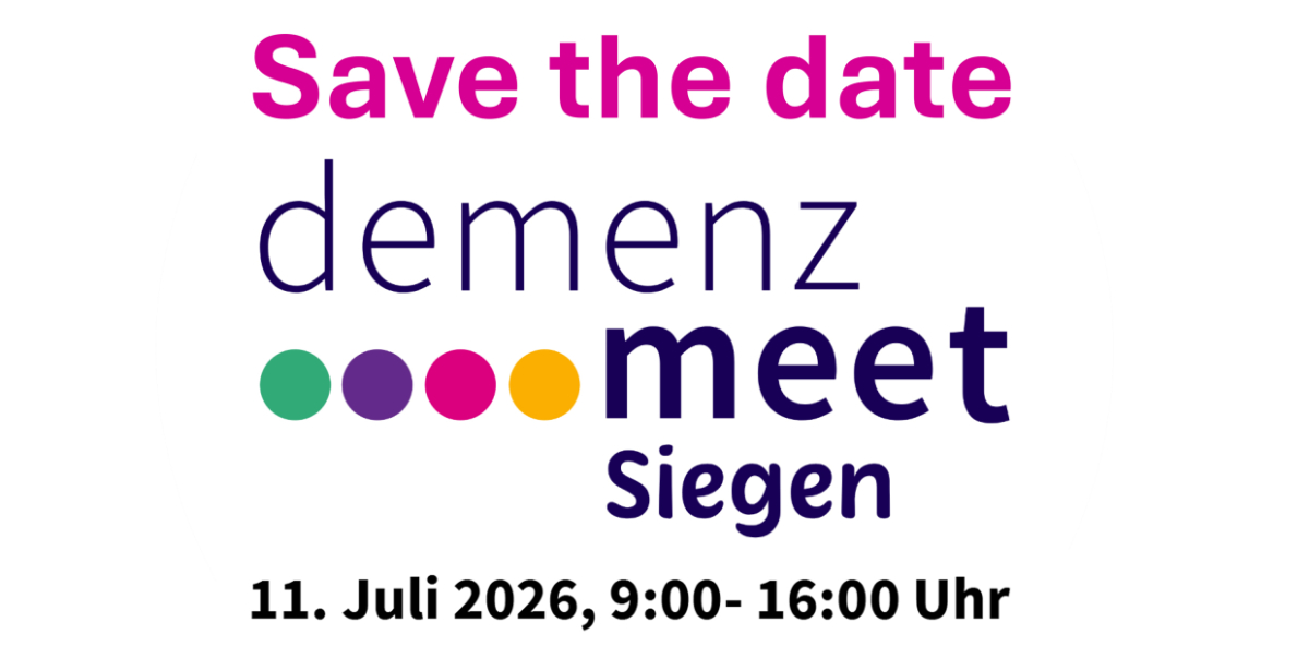 Save the date –  Demenz meet Siegen 11. Juli 2026